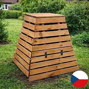 Dřevěný kompostér pyramida 430 l – česká výroba