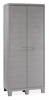 Plastová skříň WOODYS HIGH XL, světle šedá