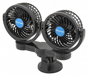 Ventilátor MITCHELL DUO - 12V, na přísavku