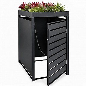 STILISTA Přístřešek na popelnici, 68 x 124 x 80 cm, antracit