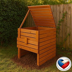 Dřevěný kompostér 1200 l – česká výroba z masivu