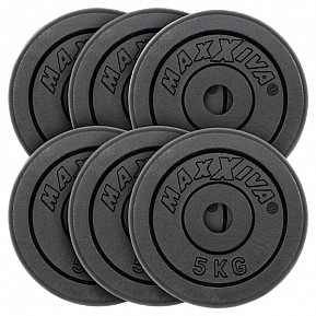 MAXXIVA Sada závaží 6 x 5 kg, litina