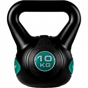 MOVIT Kettlebell činka - 10 kg, černá/petrolejová