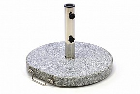 Stojan na slunečník (kruhový), žula / nerezová ocel, 25 kg
