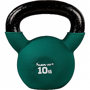 MOVIT Kettlebell činka, zelená, 10 kg