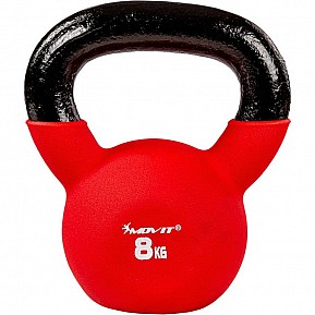 MOVIT Kettlebell činka, červená, 8 kg