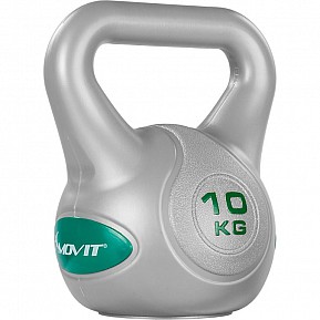 MOVIT Kettlebell činka 10 kg, tm. zelená