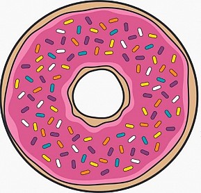 Osuška plážová kulatá, Donut