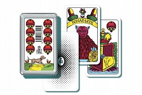 Mariáš jednohlavý společenská hra karty v plastové krabičce