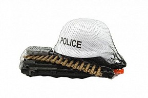 Sada Policie helma + samopal