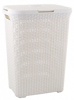 Koš na prádlo STYLE RATTAN 60 l krémový CURVER