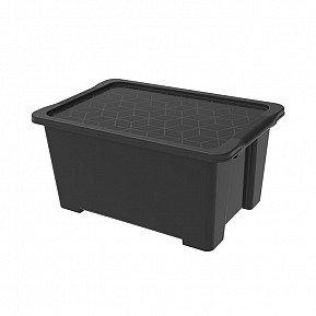 ROTHO Úložný box s víkem EVO EASY 44 L, plast, černý