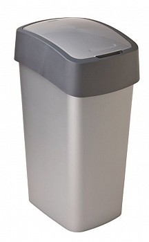 Odpadkový koš FLIPBIN, 45 L, šedý
