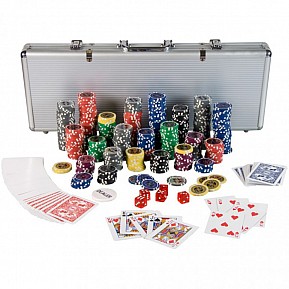 GamesPlanet Poker Set, 500 laser. žetonů Ultimate