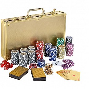 GamesPlanet Poker set Gold Edition, 300 ks žetonů 1 - 1000