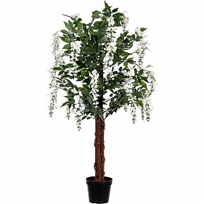 PLANTASIA Umělý strom, 120 cm, Wisteria krémová
