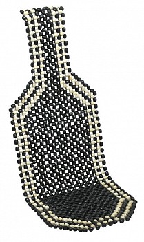 Potah sedadla kuličkový - 127 x 38 cm, černý