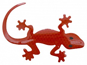 Samolepící dekorace Gecko - červená