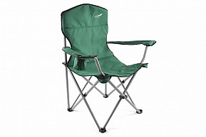 Skládací kempingová židle DIVERO, XL, zelená