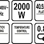 Kontaktní gril 2000 W, 2v1, nerezová ocel