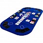 GamesPlanet® Skládací pokerová podložka, modrá