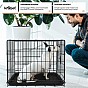 Leopet Klec pro psy skládací 107 x 69 x 75,5 cm, XL, černá