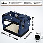 Leopet Přepravní box pro psy XL, 81,3 x 58 x 58 cm, modrý