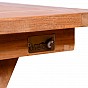 DIVERO jídelní stůl, ošetřený masivní teak, 120 x 70 cm