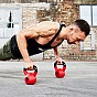 Gorilla Sports kettlebell činka, pogumovaný povrch, 20 kg