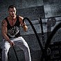 Gorilla Sports Nylonové lano 15 m, černé, 13 kg