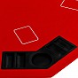 GamesPlanet® Skládací pokerová podložka, červená