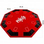 GamesPlanet® Skládací pokerová podložka, červená