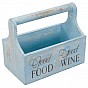 Dekorativní květinový box, 30 x 17 x 25 cm, modrý
