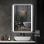 IREDA Koupelnové LED zrcadlo s osvětlením, 80 x 60 cm