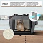 Leopet Přepravní box pro psy XXXL 102 x 69 x 69 cm antracit