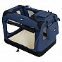 Leopet Přepravní box pro psy M, 60 x 42 x 42 cm, modrý