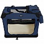 Leopet Přepravní box pro psy M, 60 x 42 x 42 cm, modrý