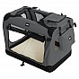 Leopet Přepravní box pro psy S 49,5 x 34,5 x 35 cm antracit