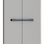 LINEAR TALL skříň, 173 x 68 x 39 cm, černá + světle šedá