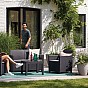 CLAIRE 2 SEATERS SOFA set - grafit