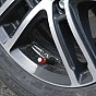 Compass Ozdobné kryty ventilků červené, 4ks