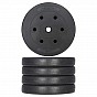 MAXXIVA Sada závaží 4 x 10 kg, cement, černá