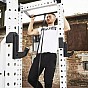 Gorilla Sports Hrazda do zdi, set s posilovací gumou