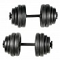 Multifunkční posilovací lavice + krátké činky, 30 kg