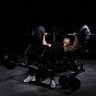 Gorilla Sports Posilovací lavice, černá + činkový set 100 kg