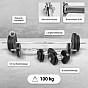 Gorilla Sports Nakládací činkový set, plastové závaží 100 kg