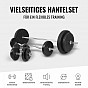 Gorilla Sports Nakládací činkový set, plastové závaží 100 kg