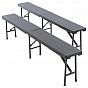 Zahradní set 75 x 61 x 61 cm, ratanový design, antracit