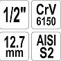 Sada bitů 12 ks - HEX, SPLINE