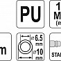 Hadice vzduchová spirální PU 6,5x10mm, 5m